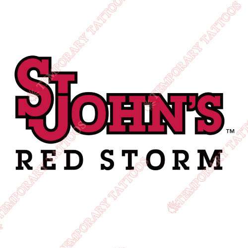 St. Johns Red Storm Customize Temporary Tattoos Stickers NO.6351